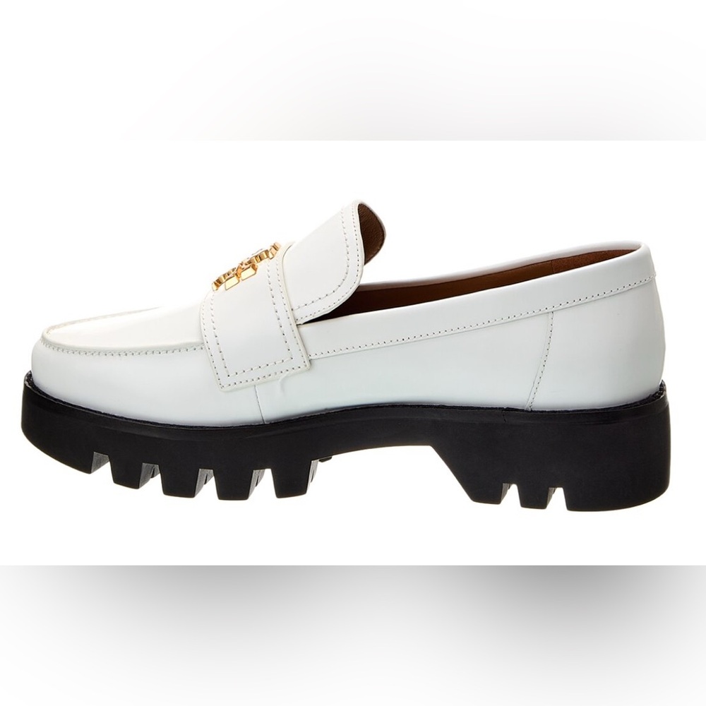 NIB [Tory Burch] Mini Everly Chunky Loafers Cambridge In New Ivory Women’s 10.5 - Picture 2 of 15